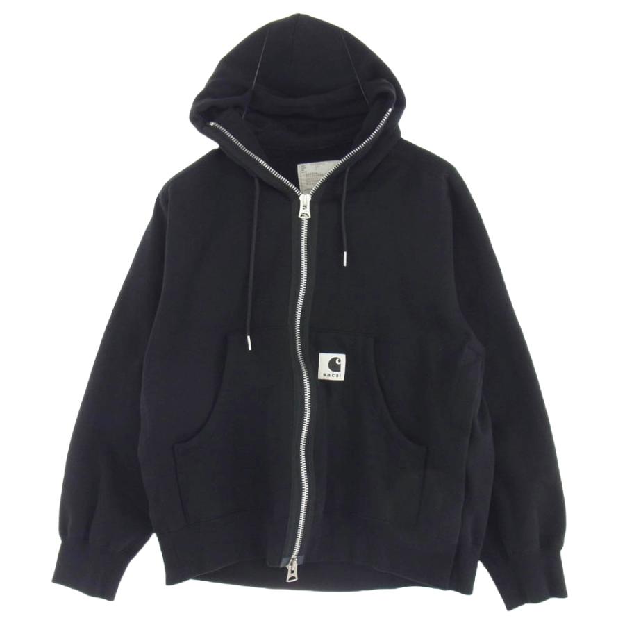 Sacai Carhartt ZIPパーカー 黒 サイズ3 新品未使用 Sacai Carhartt ZIPパーカー 黒 サイズ3 新品未使用