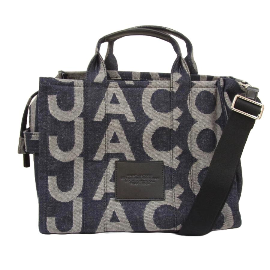 MARC JACOBS マークジェイコブス 2WAY デニム モノグラム トートバッグ 