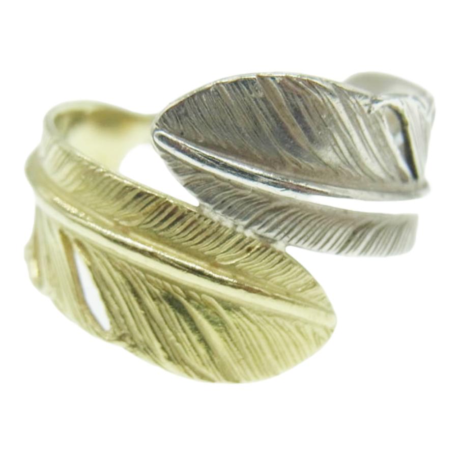 WINGROCK ウィングロック ダブルフェザー リング ゴールド シルバー  