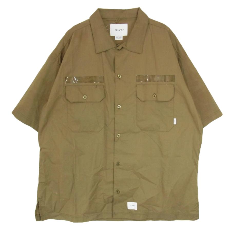WTAPS ミリタリー半袖シャツ カーキ XL WTAPS ダブルタップス 23SS 231BRDT-SHM03 DECK/SS ミリタリー 半袖
