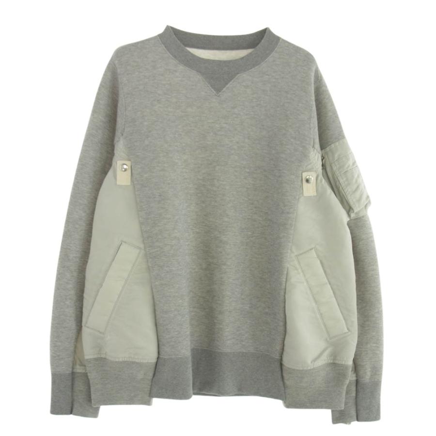 sacai Sacai サカイ 24SS SCM-058 Sweat Nylon Twill Pullover sacai Sacai サカイ 24SS SCM-058 Sweat Nylon Twill Pullover