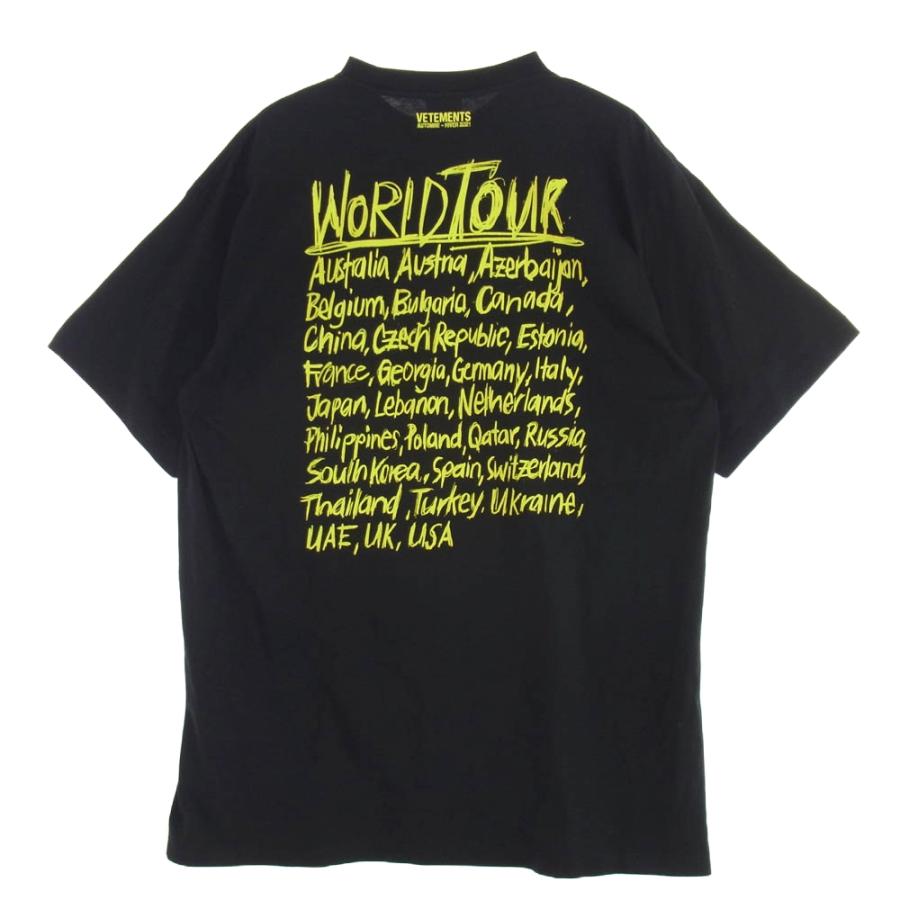 VETEMENTS ヴェトモン 20AW UAH21TR618 World Tour Tee ワールド VETEMENTS ヴェトモン 20AW UAH21TR618 World Tour Tee ワールド