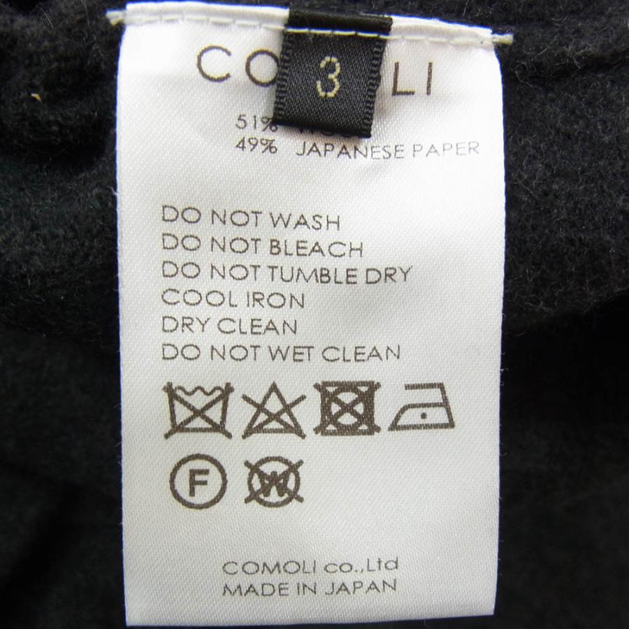 COMOLI コモリ 24SS Z01-06009 ウール 和紙 ニット パンツ COMOLI コモリ 24SS Z01-06009 ウール 和紙 ニット パンツ