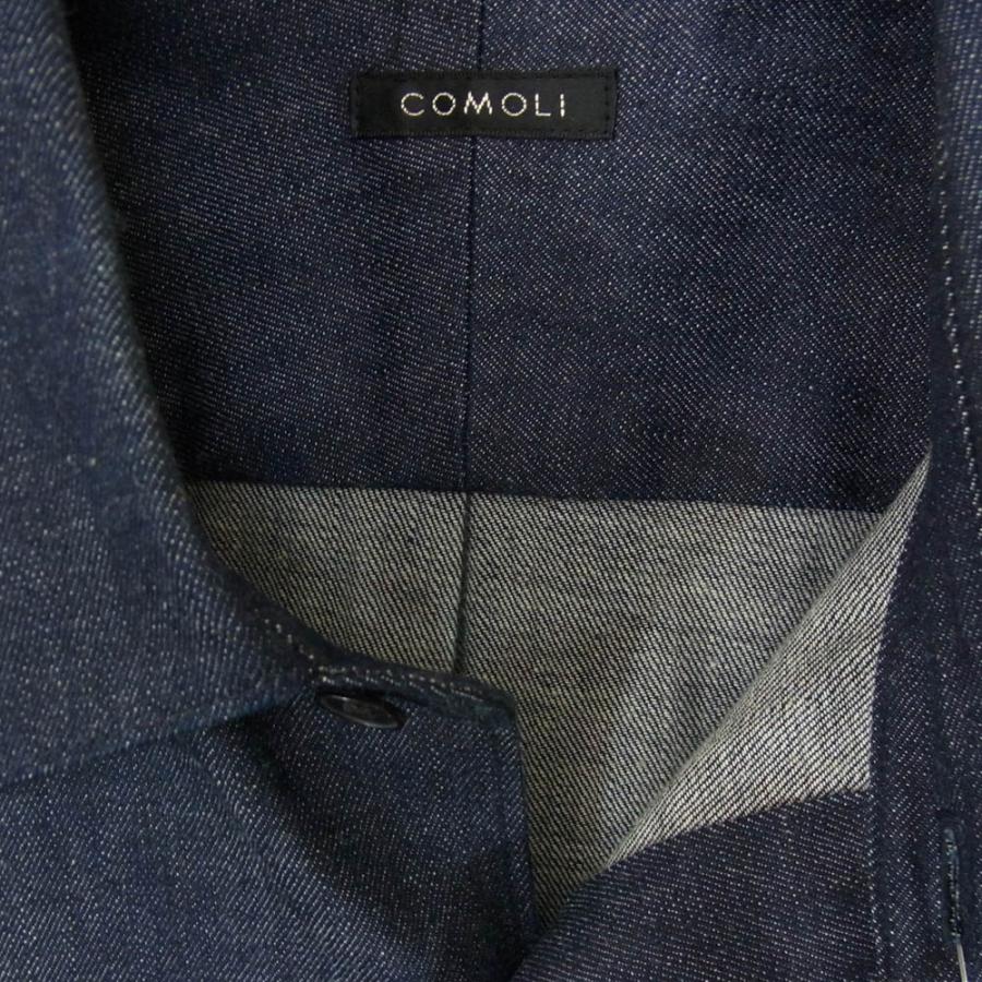 COMOLI コモリ 22AW W03-02004 インディゴ デニム 長袖シャツ COMOLI コモリ 22AW W03-02004 インディゴ デニム 長袖シャツ