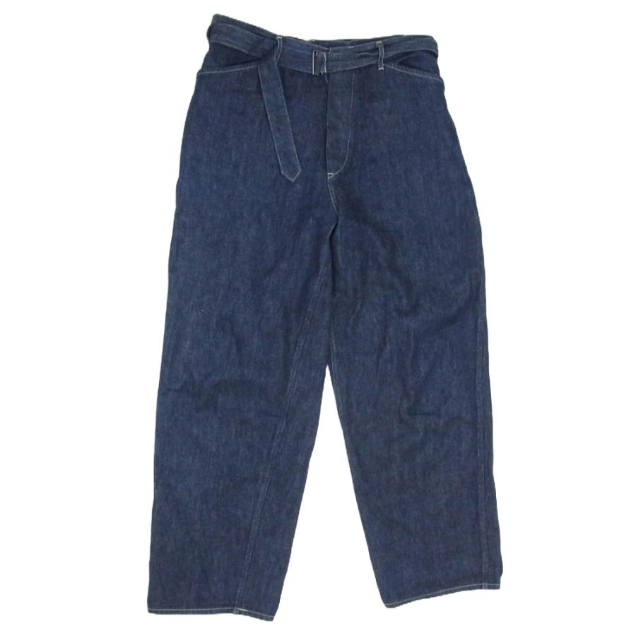 COMOLI コモリ 22SS V01-03001 ベルテッド デニムパンツ COMOLI コモリ 22SS V01-03001 ベルテッド デニムパンツ