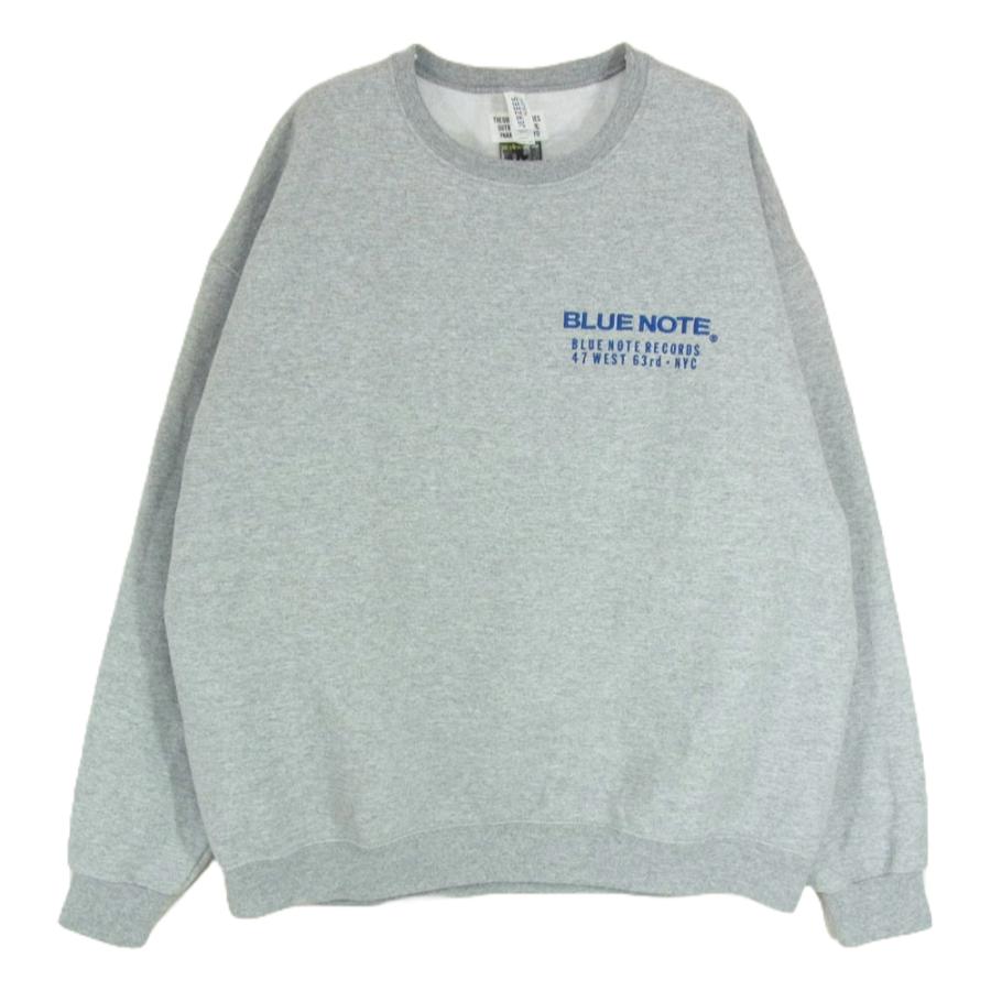 WACKO MARIA ワコマリア 23AW BLUE NOTE CREW NECK SWEAT SHIRT ブルー  