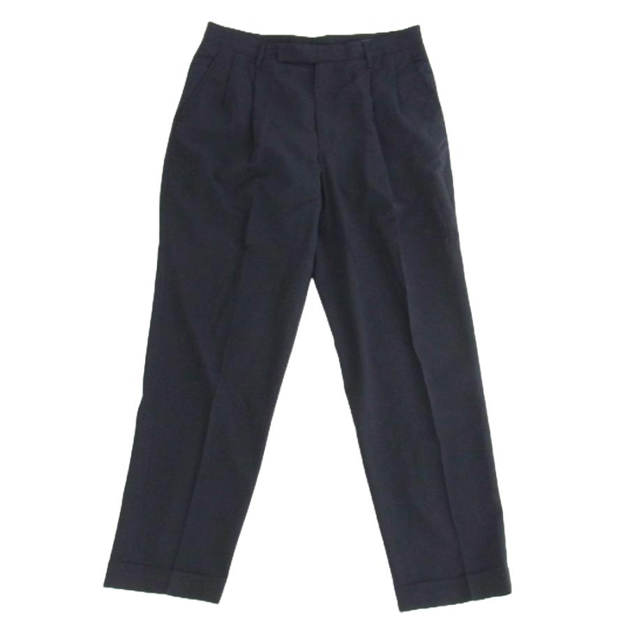 COMOLI コモリ 23ss ウール2タックパンツサイズ2 ネイビー