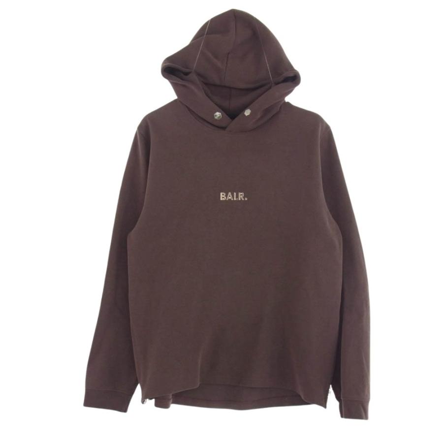 ボーラー BALR. ロゴデザイン サイドジップ プルオーバー パーカー