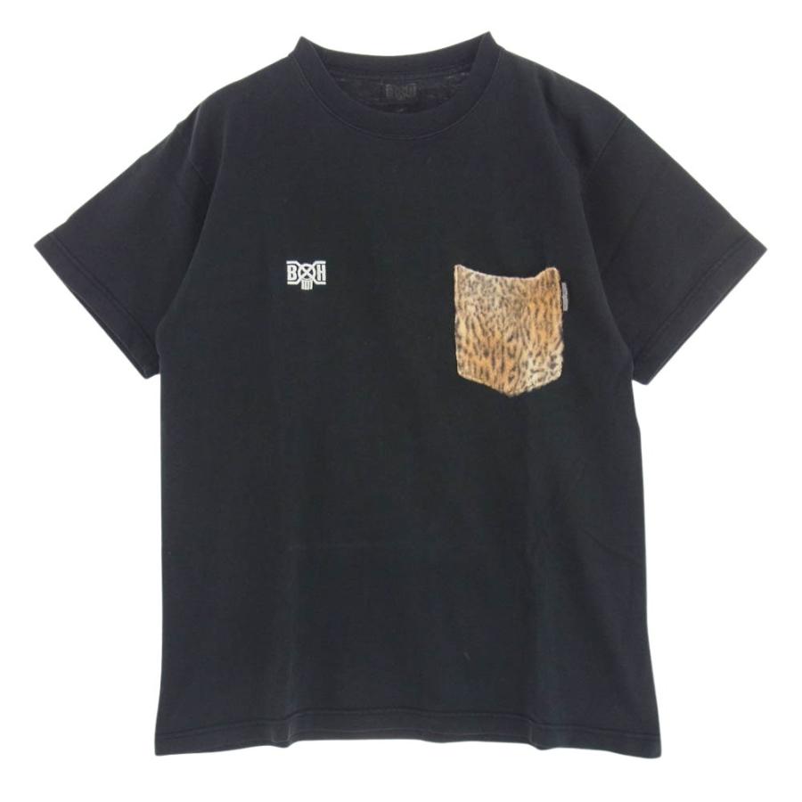 【美品】バウンティハンター　レオパード7分袖Tシャツ Lサイズ BOUNTY HUNTER（バウンティーハンター） レオパード ポケット ロゴ刺繍