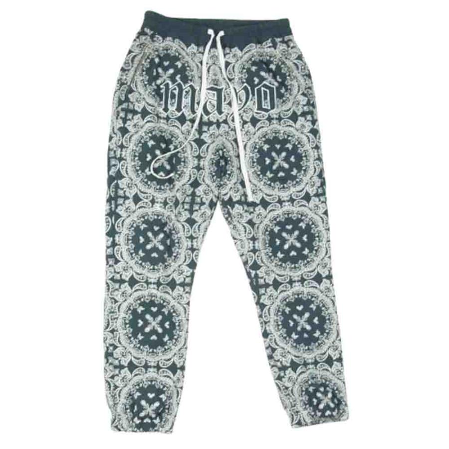 メイヨー MAYO 23ＭYF-PT25 PAISLEY EMBROIDERY NYLON LOUNGE PANTS ペイズリー エンブロイダリー ナイロン ラウンジ パンツ ブルー系 M【中古】 メイヨー MAYO 23MYF-PT25 PAISLEY ペイズリー エンブロイダリー