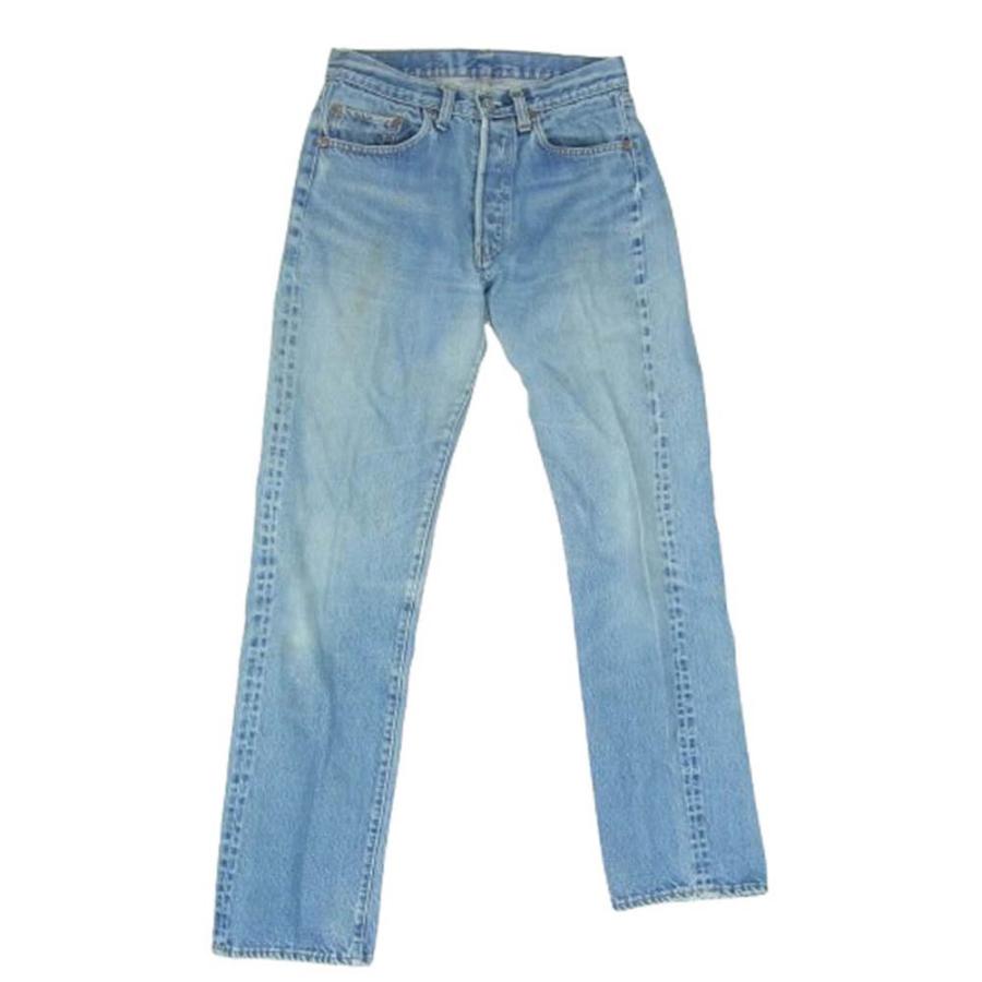 Levi's リーバイス 501 66後期 smalle ボタン裏刻印6 紙パッチ デニム パンツ インディゴブルー系 31【中古】 Levi's（リーバイス） 501 66後期 smalle ボタン裏刻印6 紙パッチ