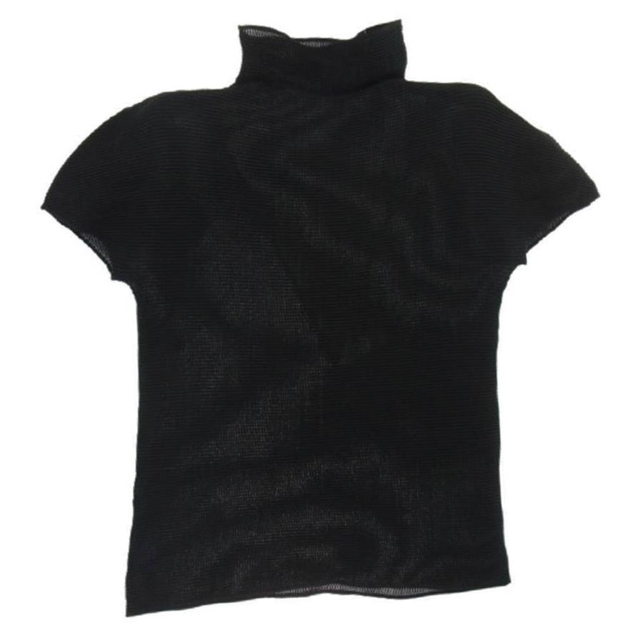 イッセイミヤケme 黒 半袖シャツ