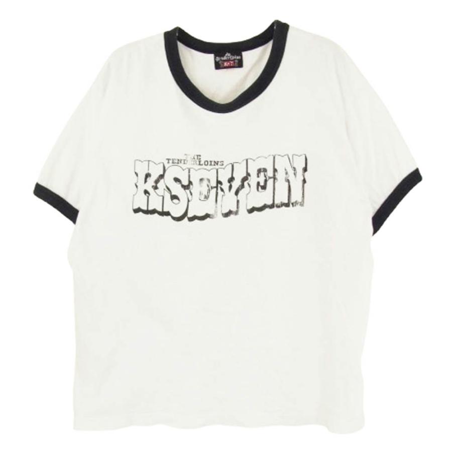 TENDERLOIN（テンダーロイン） T-TEE K-SEVEN トリム Tシャツ ホワイト