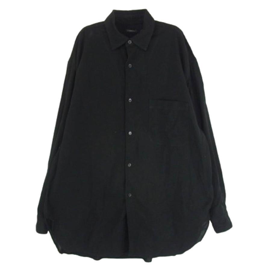 comoli コモリ　25SSオックスシャツ　ブラック　サイズ3 25SS comoli コモリ オックス シャツ ブラック サイズ3 COMOLI (コモリ