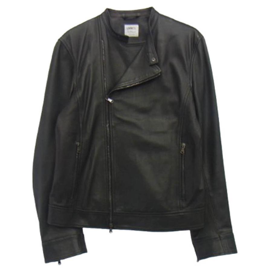 EMMETI エンメティ ラムレザー セミダブル ライダース ジャケット