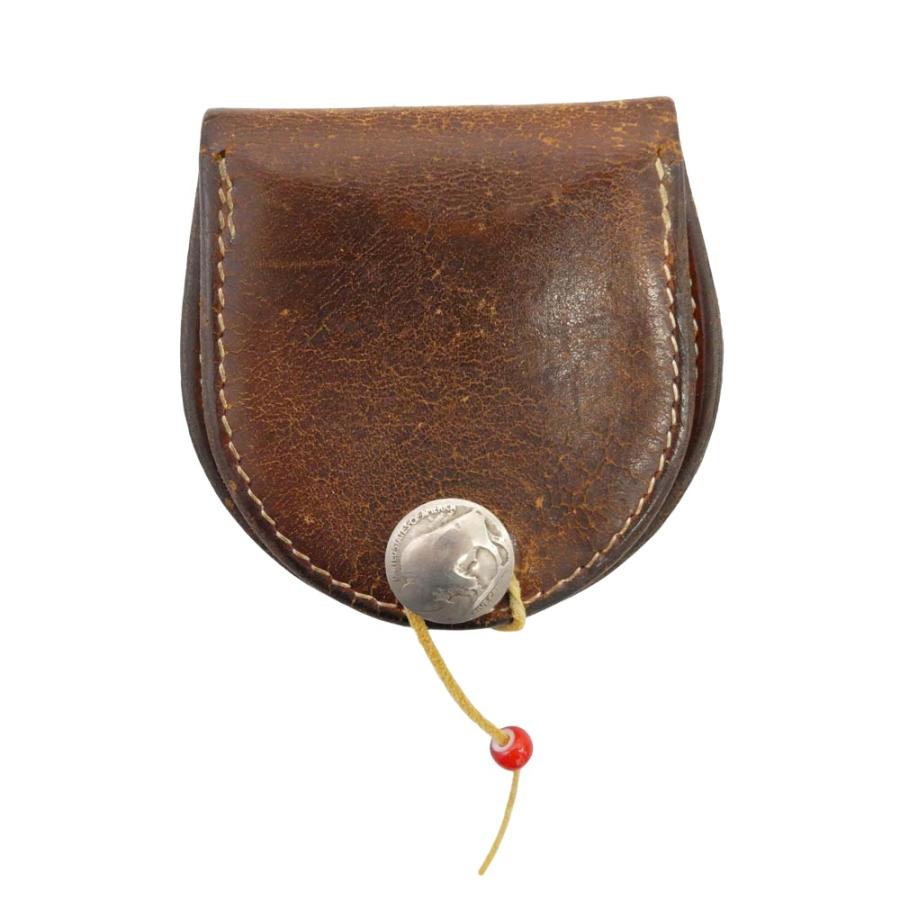 ゴローズ　サドルレザー ケース 丸型 小銭入れ 財布 ブラウン goro's ゴローズ サドルレザー 丸型 小銭入れ コインケース ブラウン系