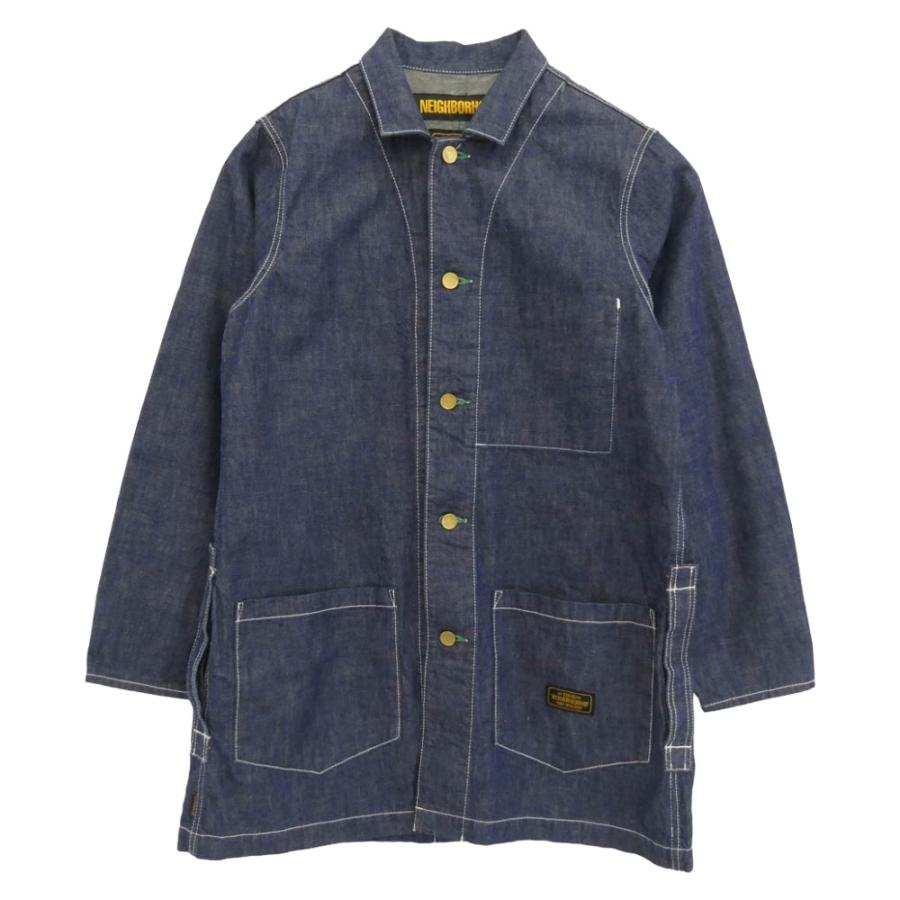 neighborhood ネイバーフッド　ユーズド加工　デニム　コート　L NEIGHBORHOOD（ネイバーフッド） 19SS 191ARNH-JKM01 DEALER C-COAT