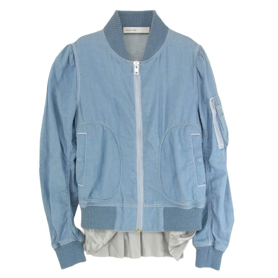 Sacai サカイ 13SSLU494 sacai luck シャンブレー レイヤード MA-1