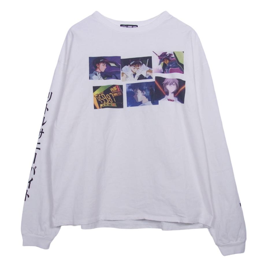 LITTLE SUNNY BITE evangelion エヴァンゲリオン BIG TEE L/S ダメージ