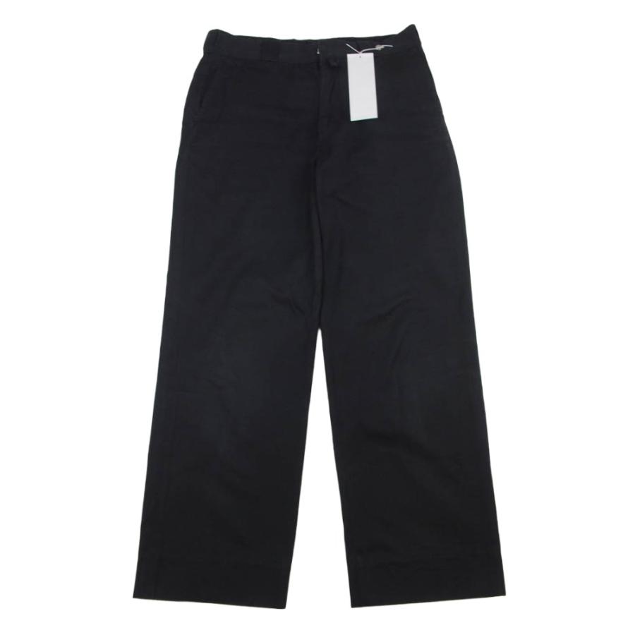 COMOLI コモリ 23SS X01-03014 コットンギャバワークパンツ ブラック系