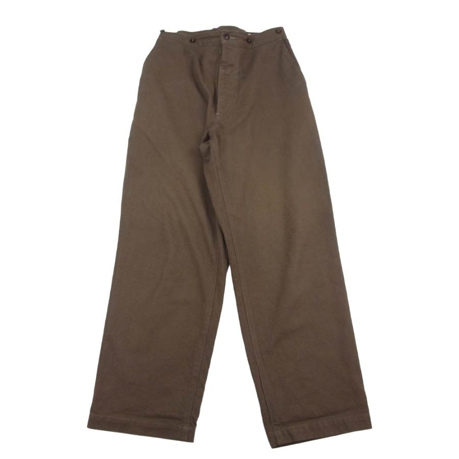 COMOLI コモリ 21SS T01-03015 コットンシルクオーバーパンツ カーキ系
