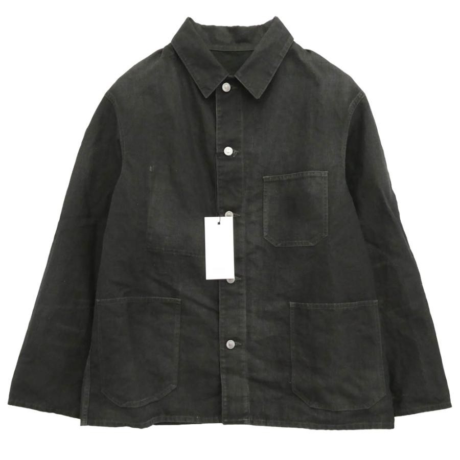 ジャケット・アウター a.presse 25ss A.PRESSE アプレッセ 25SS 25SAP-01-29H Vintage Black Linen Coverall
