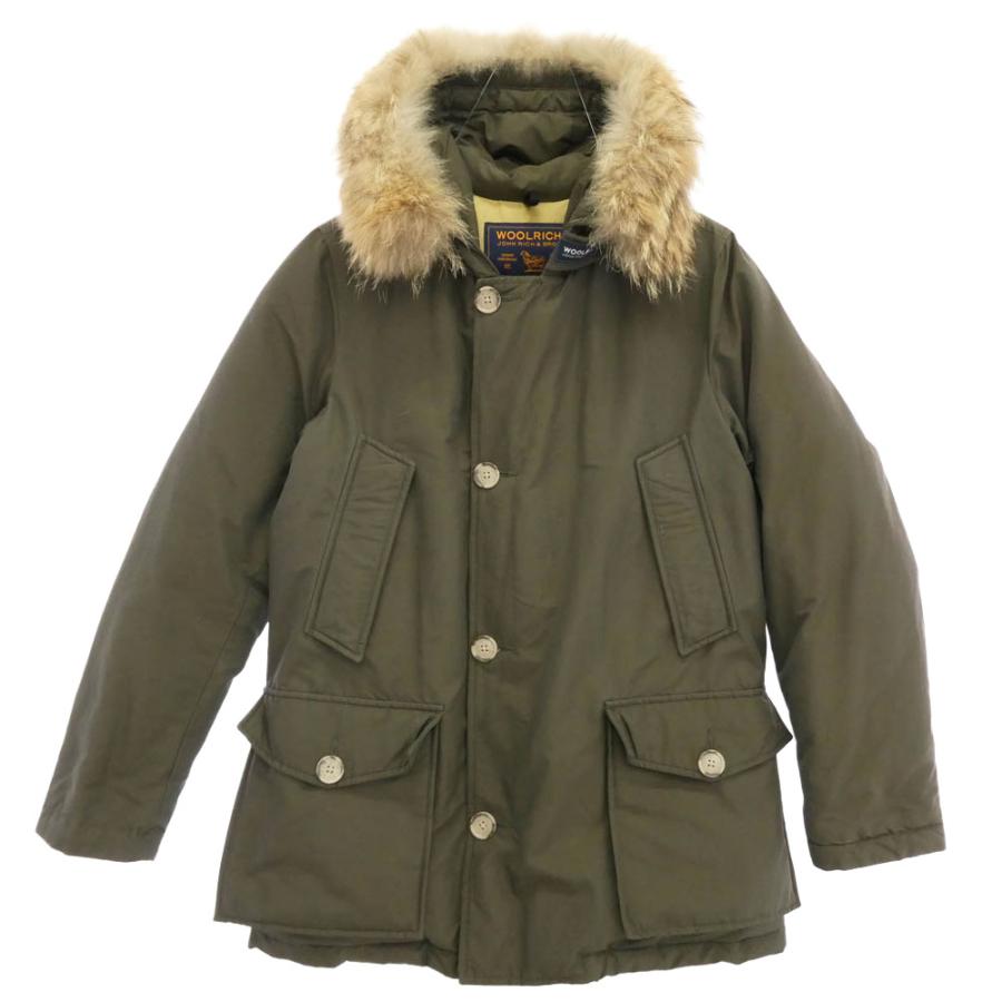 美品 ウールリッチ アークテックパーカー ファー付きダウンジャケット カーキ WOOLRICH（ウールリッチ） 1602160 ARCTIC PARKA アークテック