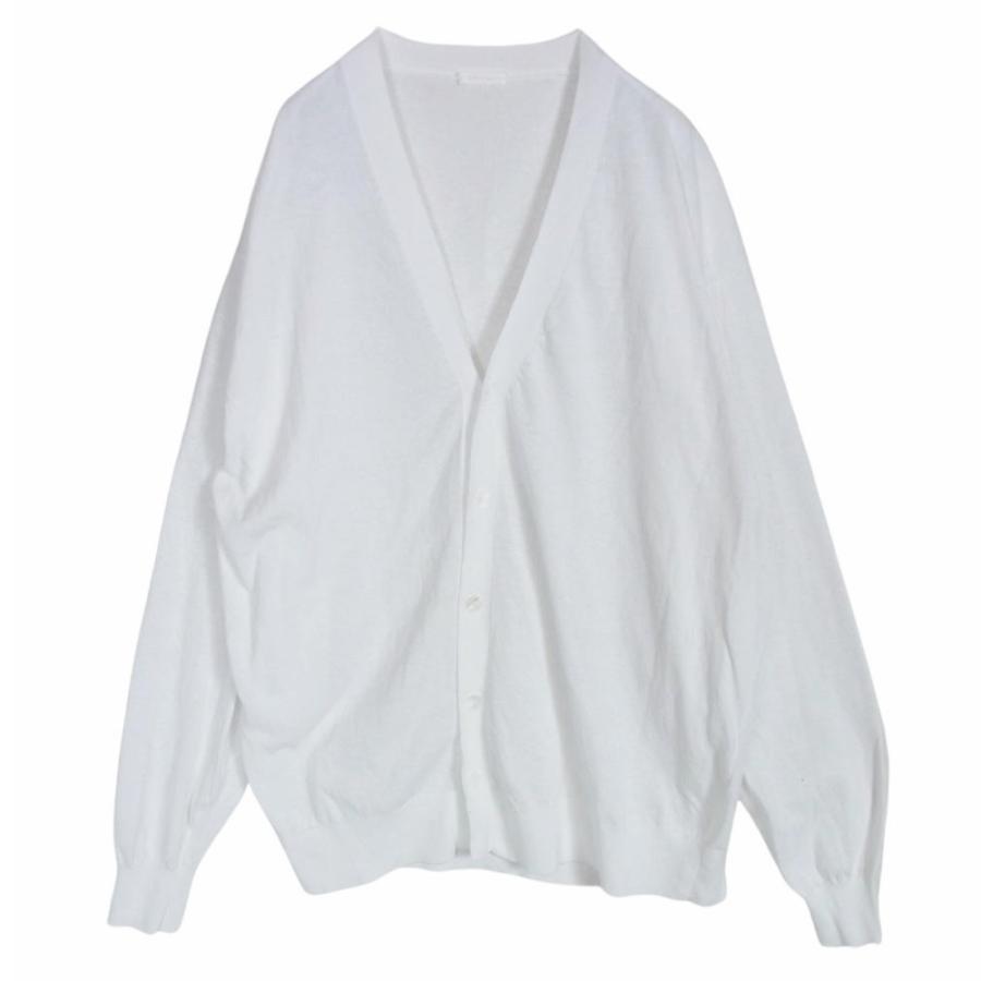 COMOLI コモリ 25SS B01-06002 コットン Vネック カーディガン