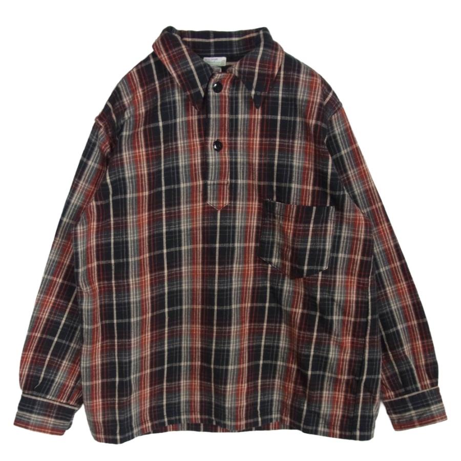 WAREHOUSE ウエアハウス Lot 3063 1930s WPA ONE POCKET PULLOVER FLANNEL SHIRTS RIGID ワンポケット プルオーバー フランネル シャツ レッド系 36【中古】 WAREHOUSE ウエアハウス Lot 3063 1930s WPA ONE POCKET FLANNEL