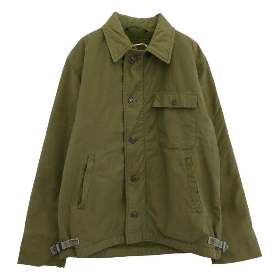 ヴィンテージ VINTAGE 米軍 A-2 デッキ ジャケット カーキ系 サイズ