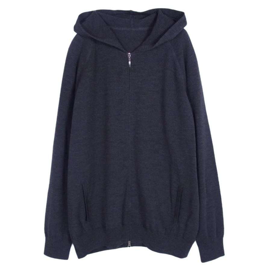 グランサッソ Gran Sasso 57125 14237 ウール ジップアップ ニット