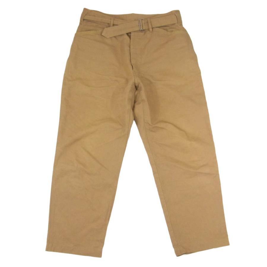 COMOLI コモリ 17AW L03-03007 コットンリネン ベルテッドパンツ