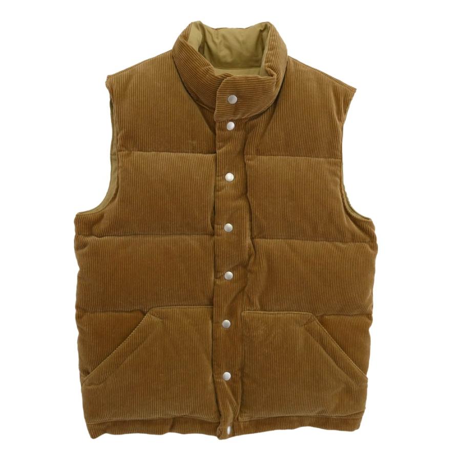 The REAL McCOY'S ザリアルマッコイズ MJ21124 CORDUROY DOWN VEST コーデュロイ ダウン ベスト ライトブラウン系 M【美品】【中古】 The REAL McCOY'S ザリアルマッコイズ MJ21124 CORDUROY DOWN VEST