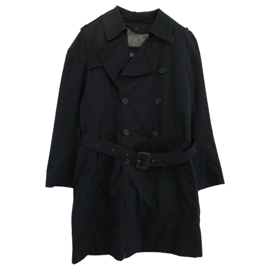 Herno ヘルノ 0900037 イタリア製 中綿ライナー付き トレンチコート ネイビー系 46【中古】 HERNO（ヘルノ） 0900037 イタリア製 中綿ライナー付き トレンチコート