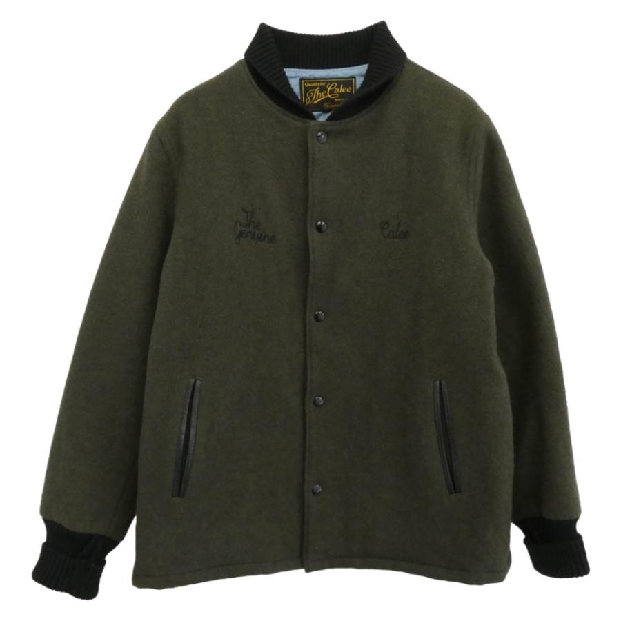 ま*ー様 [極上美品] CALEE キャリー　ファラオ ジャケット 袖レザー ス CALEE（キャリー） Pharaoh Jacket ファラオ ジャケット モスグリーン