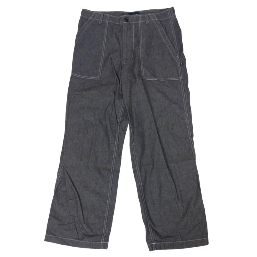 DESCENDANT ディセンダント 25SS 251WVDS-PTM03 BAKER CHAMBRAY TROUSERS ベイカー シャンブレー トラウザー パンツ ブラック系 2【中古】 DESCENDANT ディセンダント 25SS 251WVDS-PTM03 BAKER CHAMBRAY