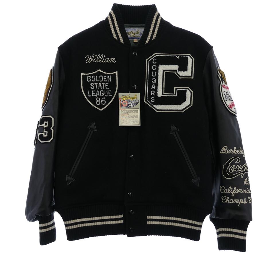 WHITESVILLE WV15166 スタジャン 新品未使用 38 WHITESVILLE WV15166 30oz WOOL MELTON AWARD JACKET COUGARS アワード