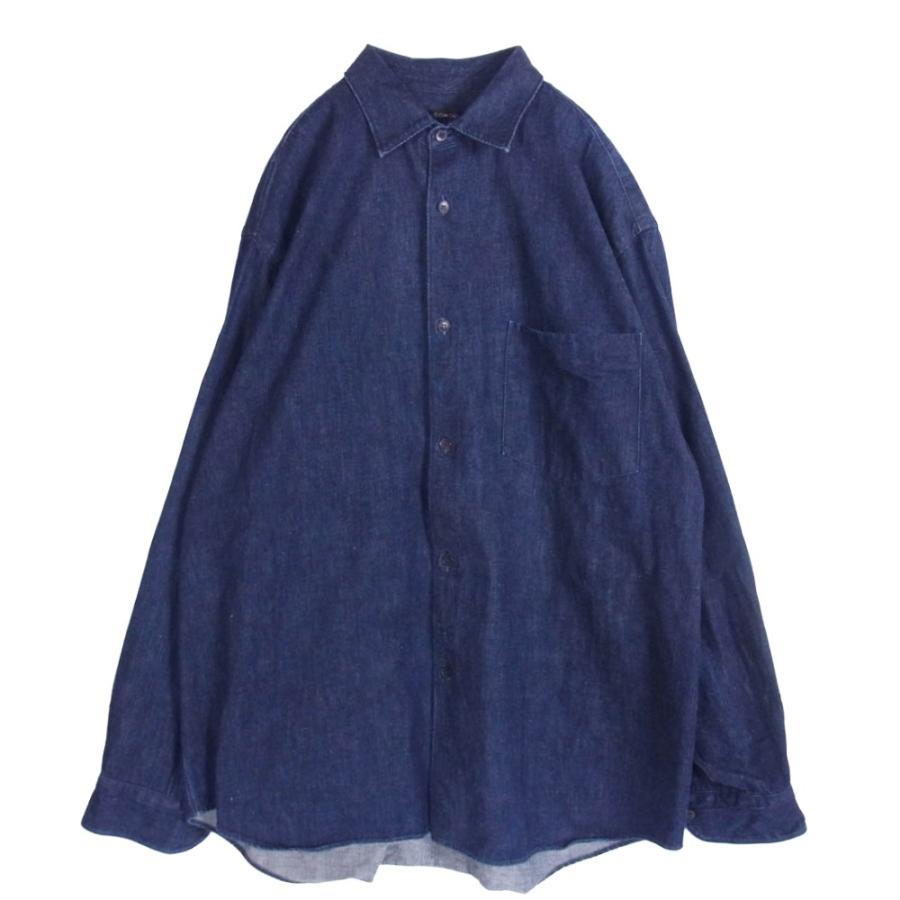 COMOLI コモリ 22AW W03-02004 デニム コモリシャツ 長袖 シャツ