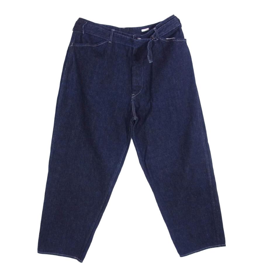 COMOLI 23SS デニムパンツ X01-03001 COMOLI コモリ 23SS X01-03001 ベルテッド デニムパンツ インディゴ