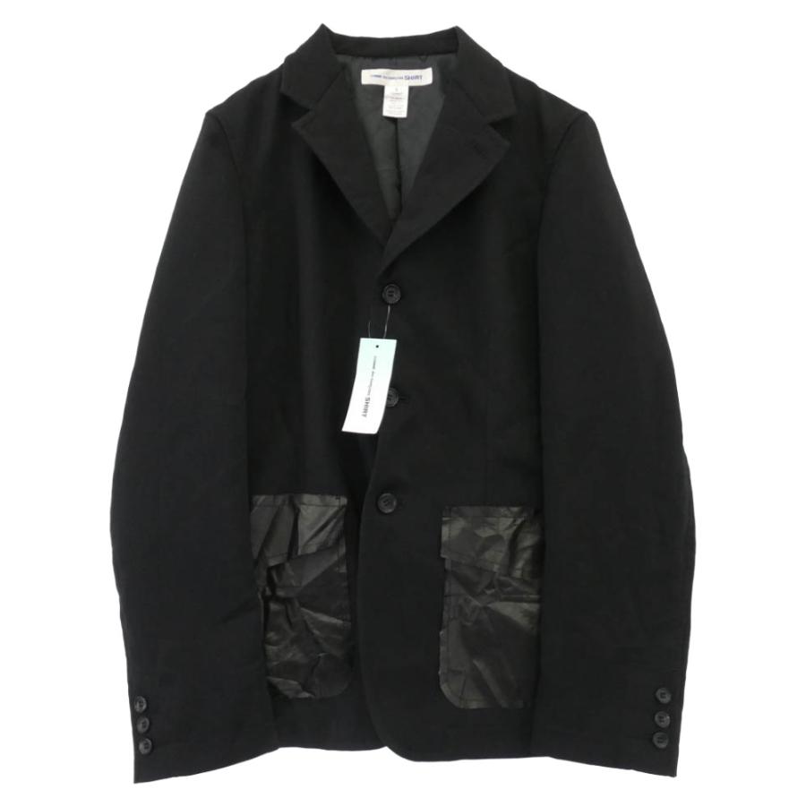 COMME des GARCONS コムデギャルソン 25AW FP-J502 SHIRT シャツ エステルポケット テーラードジャケット ブラック系 S【極上美品】【中古】 COMME des GARCONS コムデギャルソン 25AW FP-J502 SHIRT シャツ