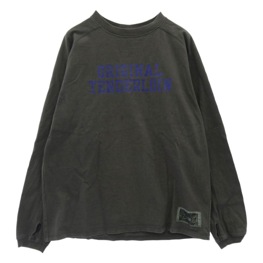 TENDERLOIN フリーダムスリーブ カットソー チャコール S TENDERLOIN（テンダーロイン） FREEDOM SLEEVE CUT&SEW フリーダム