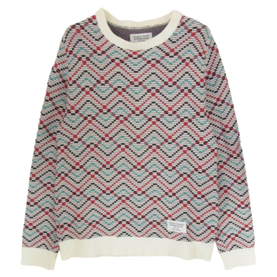 WACKO MARIA（ワコマリア） 14SS 14SS-KNT-32 クルーネック 長袖 