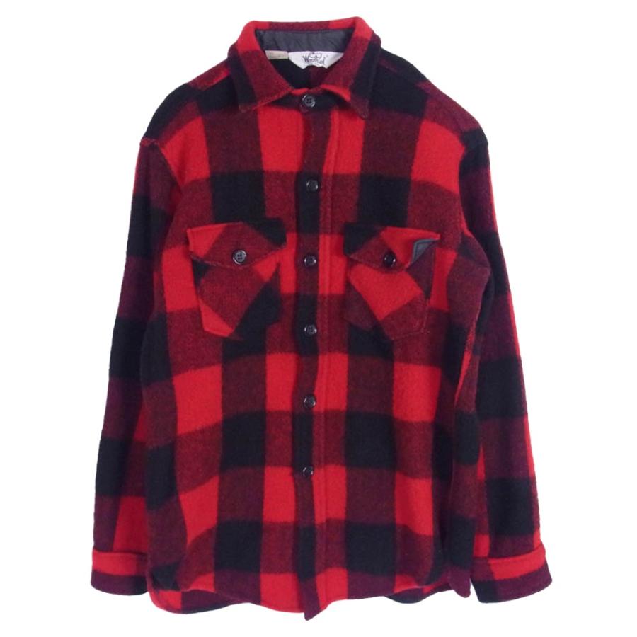 WOOLRICH（ウールリッチ） WPL6635 70s 白タグ ウール チェック ボタン