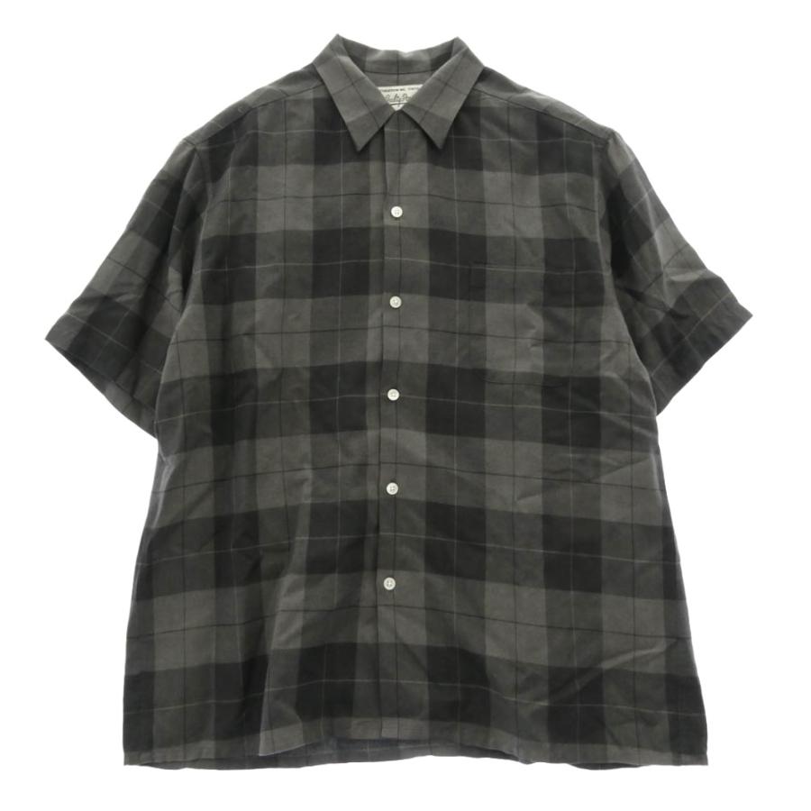 WACKO MARIA（ワコマリア） OMBRE CHECK OPEN COLLAR SHIRT オンブレ