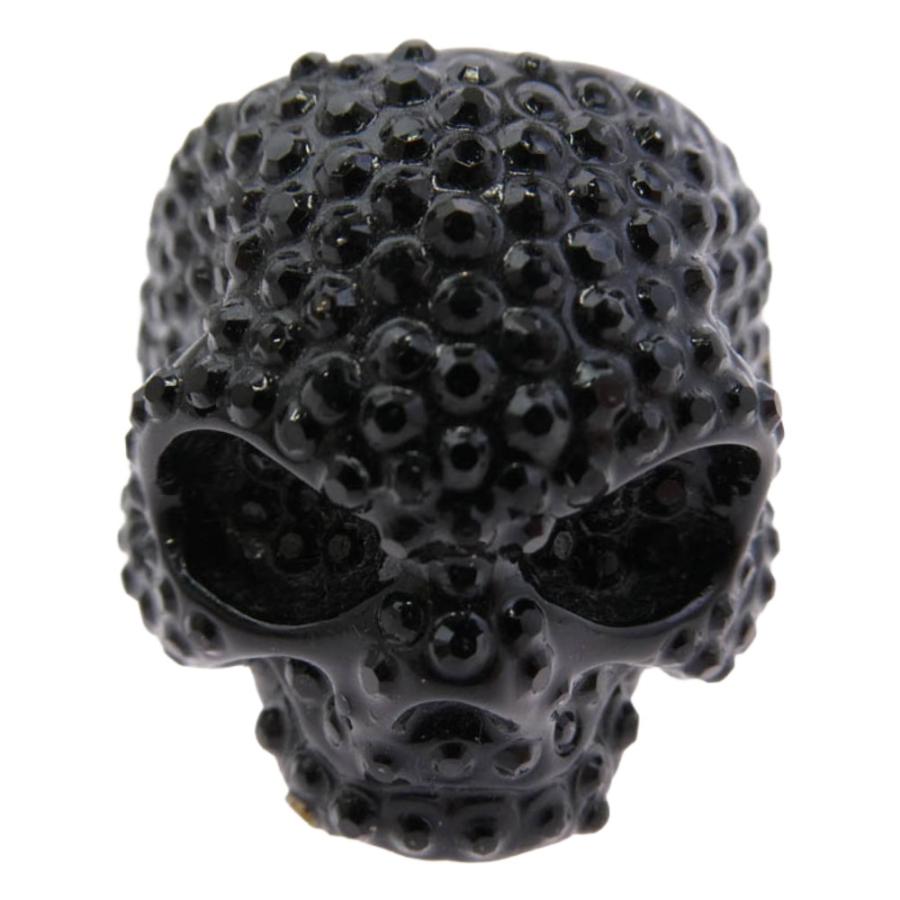 新品★GARNI（ガルニ）アクリル製スカルリング（ブラック・21号） GARNI（ガルニ） アクリル スタッズ スカルリング ブラック系 21号