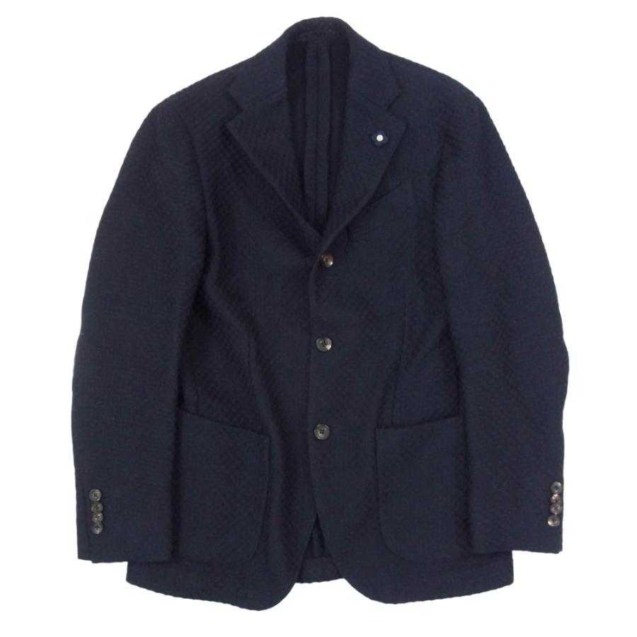 【至高の逸品】LARDINI ニットジャケット ブートニエール ウール100% LARDINI（ラルディーニ） no.34 FABRIC ブートニエール付き ウール