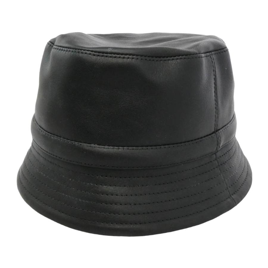 BRUNEL&Co. HATMAKERS 黒 レザー ハット ブルーネルハットメイカース BRUNEL&Co. HATMAKERS カウハイド レザー