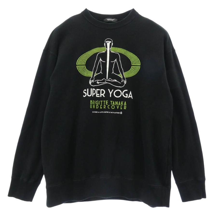 UNDERCOVER アンダーカバー 24AW UC2D1894-2 Brigitte Tanaka SUPER YOGA スパー ヨガ スウェット トレーナー ブラック系 2【中古】 UNDERCOVER（アンダーカバー） 24AW UC2D1894-2 Brigitte Tanaka SUPER