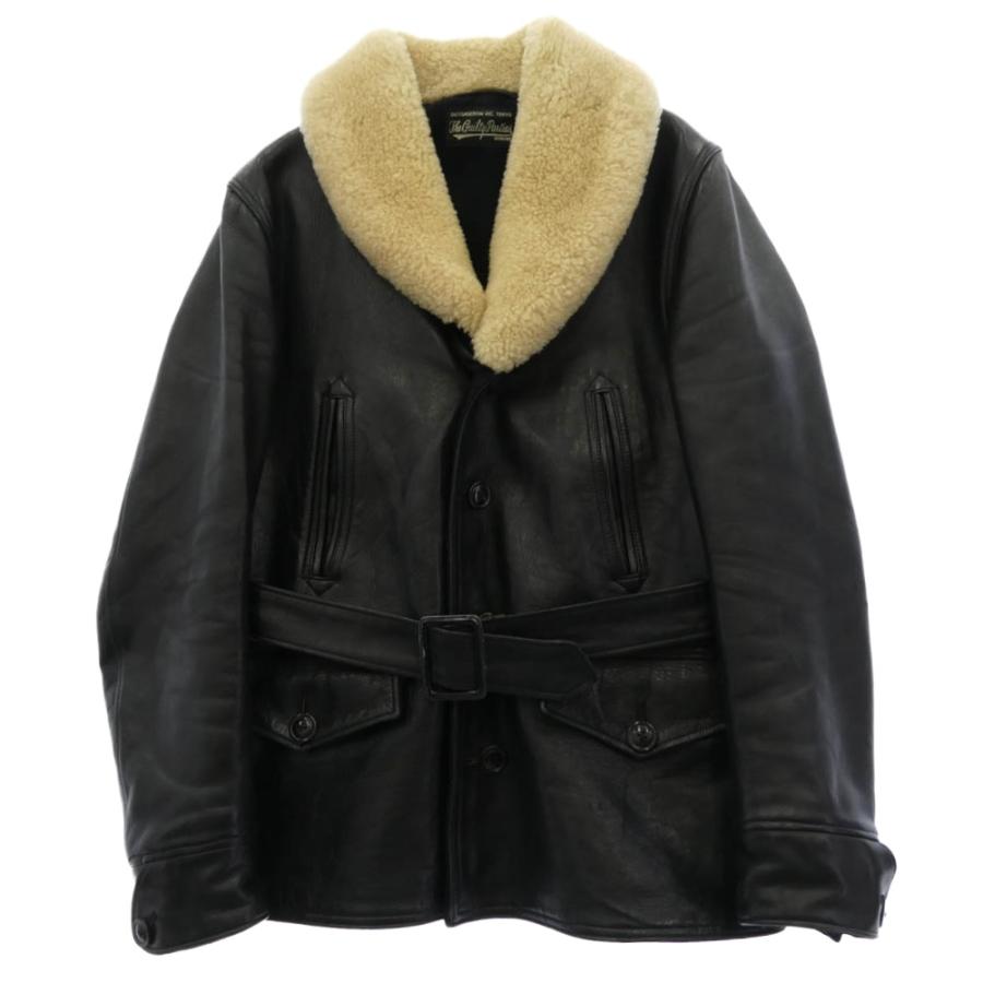 ワコマリア　ウールスポーツジャケット　カーコート　12aw WACKO MARIA（ワコマリア） 12AW 12AW-LEA-17 襟ボア レザー カー