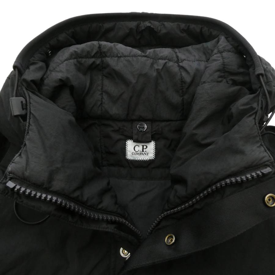C.P.Company シーピーカンパニー 25AW 19CMOW010A Chrome-R Goggle Jacket ドローコード付き ダブルジップ ゴーグル 中綿【中古】の画像
